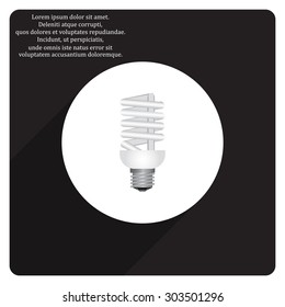 fluorescent lamp. icon. vector design
