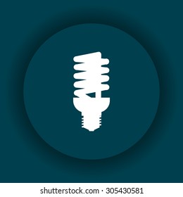 fluorescent lamp. icon. vector design