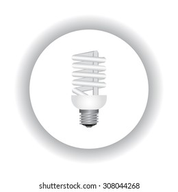 fluorescent lamp. icon. vector design