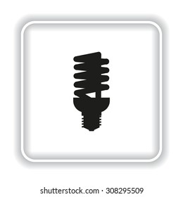 fluorescent lamp. icon. vector design