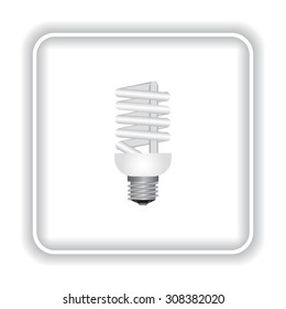 fluorescent lamp. icon. vector design