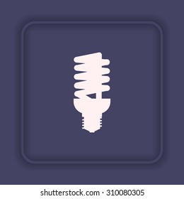 fluorescent lamp. icon. vector design