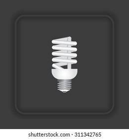 fluorescent lamp. icon. vector design