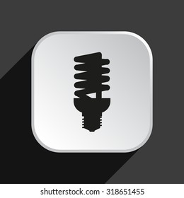 fluorescent lamp. icon. vector design