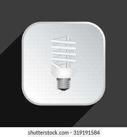 fluorescent lamp. icon. vector design