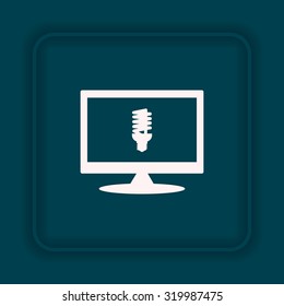 fluorescent lamp. icon. vector design