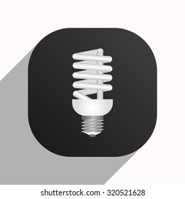fluorescent lamp. icon. vector design