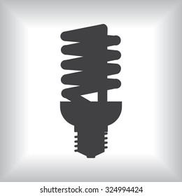 fluorescent lamp. icon. vector design