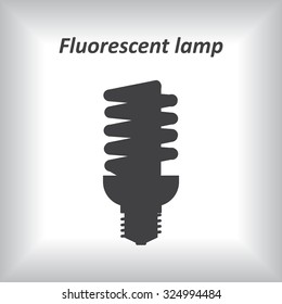 fluorescent lamp. icon. vector design