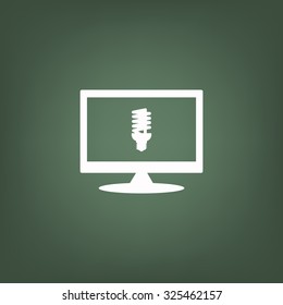 fluorescent lamp. icon. vector design