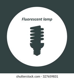 fluorescent lamp. icon. vector design