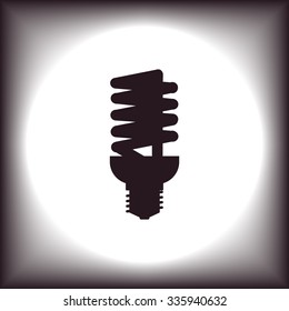 fluorescent lamp. icon. vector design
