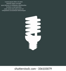 fluorescent lamp. icon. vector design