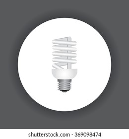 fluorescent lamp. icon. vector design