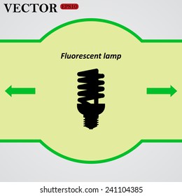 fluorescent lamp,  vector, EPS 10