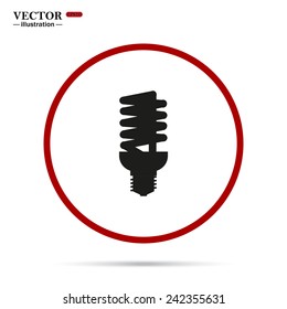 fluorescent lamp, vector, EPS 10