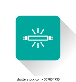 fluorescent lamp vector icon