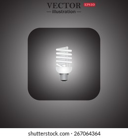 fluorescent lamp, web icon. vector design