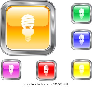 Fluorescent Light Bulb Button