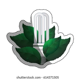 fluorescent light bulb leaves