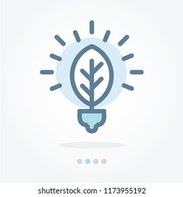 fluorescent light bulb vector icon