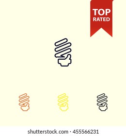 fluorescent line icon