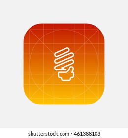 fluorescent line icon