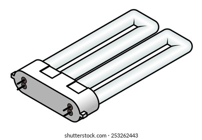 A fluorescent tube / bulb.