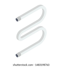 Fluorescent tube light vector design 