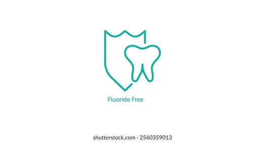 Fluoride Free Badge – Natural and Health-Friendly Vector Emblem