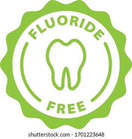 Fluoride Free Rounded Outline Icon