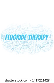 Fluoride Therapy word cloud. Wordcloud made with text only.