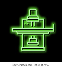 fluoroscope radiology neon light sign vector. fluoroscope radiology illustration