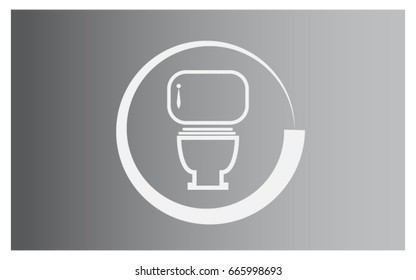 Flush icon black and white icon