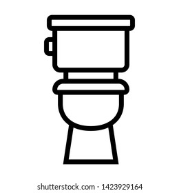 Flush icon. Simple design. Line vector. Isolate on white background.