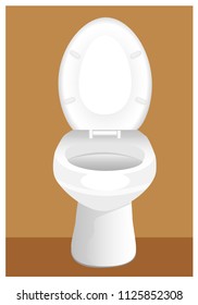 flush toilet vector design