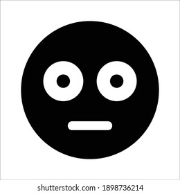 Icono de vector Emoji de cara de descarga