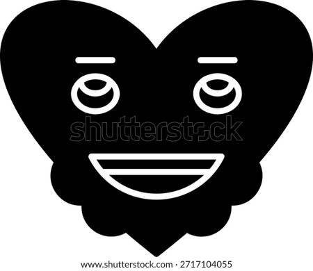 Flushed Glyph Style Icon Design