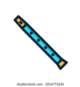 flute filled outline icon