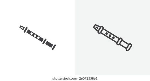 Flute icon collection for website designs