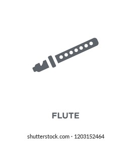 Flute icon. Flute design concept from  collection. Simple element vector illustration on white background.
