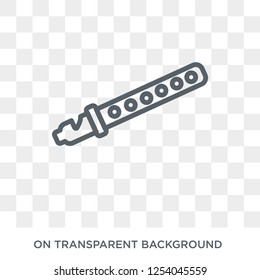 Flute icon. Flute design concept from  collection. Simple element vector illustration on transparent background.