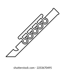 Flute Icon In Line Style