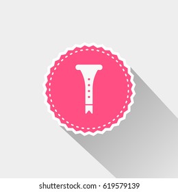 Flute icon with long shadow