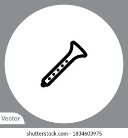 Flute icon sign vector,Symbol, logo illustration for web and mobile