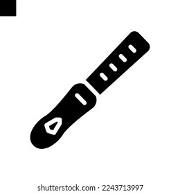 flute icon solid style vector