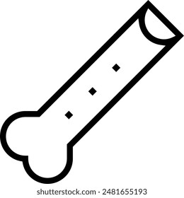 flute icon. Thin linear style design isolated on white background