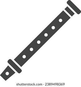 Flute icon vector image. Suitable for mobile application web application and print media.