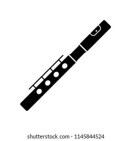 flute icon vector icon. Simple element illustration. flute symbol design. Can be used for web and mobile.