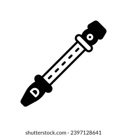 Ilustración del vector del icono de flauta